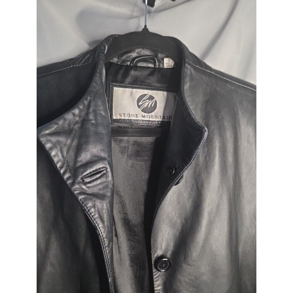 Stone Mountain Womens Leather Jacket Black size S